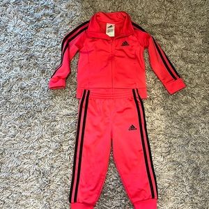 2T- girl’s Adidas track suit